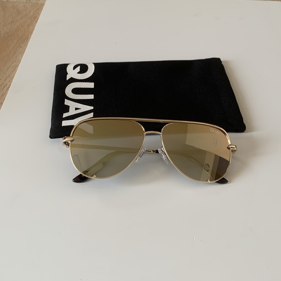 Quay Australia Accessories - Quay - Sunglasses for Men & Women, Aviator Lenses with UV Protection